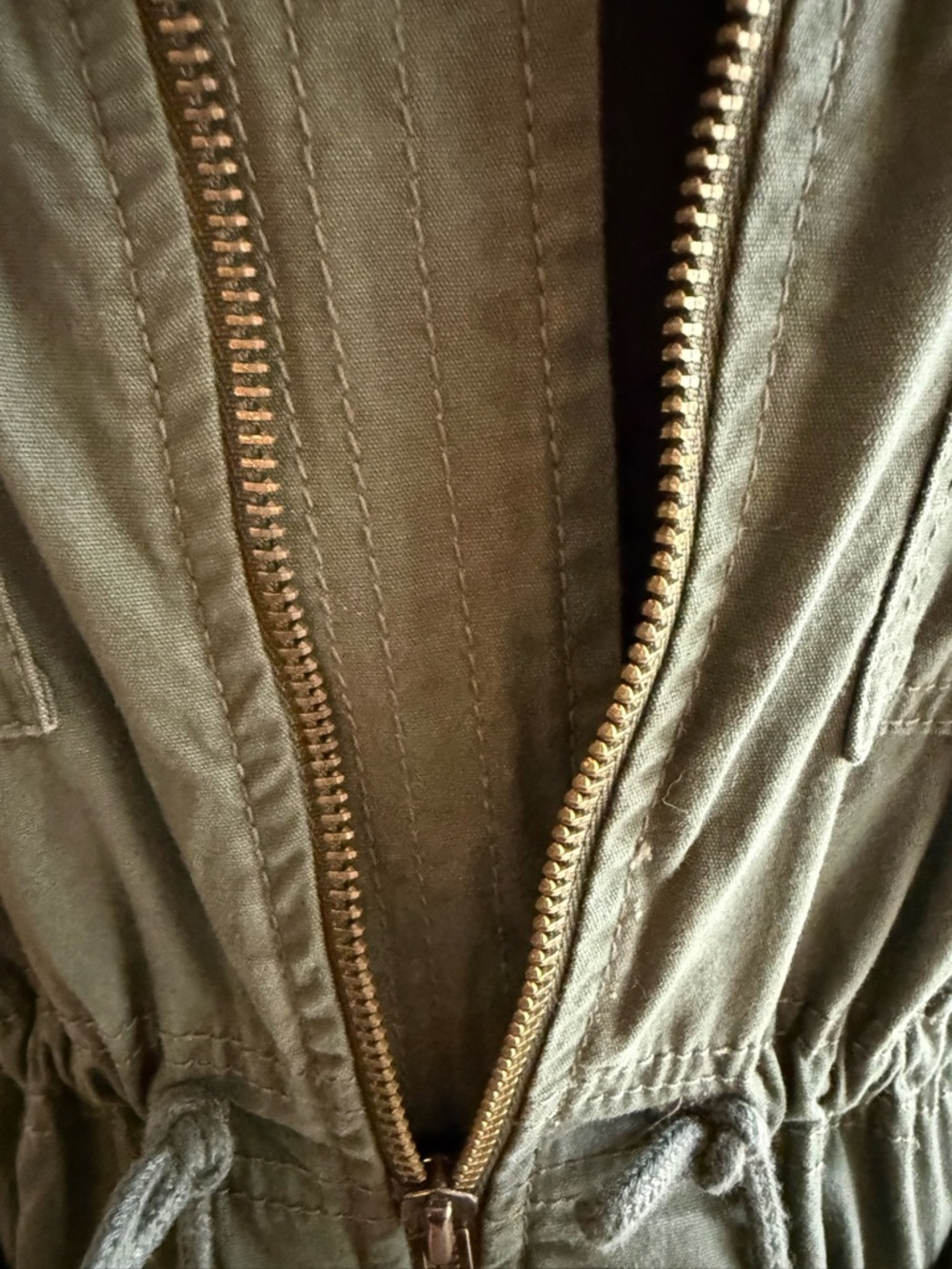 GAP Olive Green Utility Drawstring Jacket - Picture 5 of 16